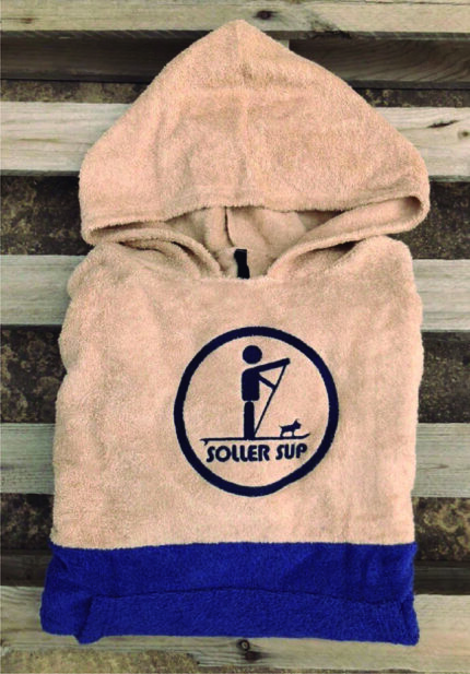 Poncho  Soller Sup - beige/azul